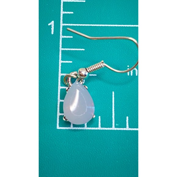 Necklace And Earrings Jewelry Pear Shape Set Lab Created Moonstones Stones - Picture 15 of 15